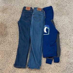 Boys Levis adjustable waistband jeans